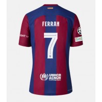 Stroje piłkarskie Barcelona Ferran Torres #7 Koszulka Podstawowej 2023-24 Krótki Rękaw